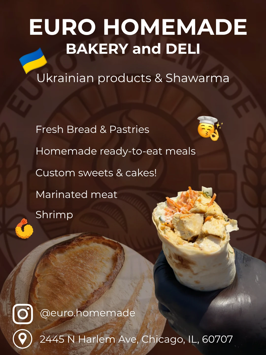 Euro Homemade ad creative in English
